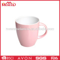 Pink colour funny tea cup with handle
